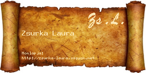 Zsurka Laura névjegykártya